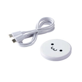 [ELECOM]ワイヤレス充電器 Qi 認証 12W / 10W / 7.5W / 5W 卓上 充電器 ケーブル付属 1m 薄型 【 iPhone AirPods Android Pixel Xperia Galaxy 等対応 】 しろちゃん W-QA28WF/WQA28WF