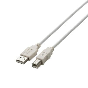 [ELECOM(�G���R��)] USB2.0�P�[�u��(1.5m ���R�l�N�^����������) U2C-BN15WH