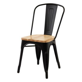チェア【ブラック】サイズ：W43×D52×H83.5×SH44.5カラー：ブラック材質：天然木(アッシュ)・ラッカー塗装・スチール(粉体塗装)JAN：4985155226382チェア おしゃれ シンプル チェアー ダイニングチェア 東谷 天然木 椅子 インダストリアル スチール