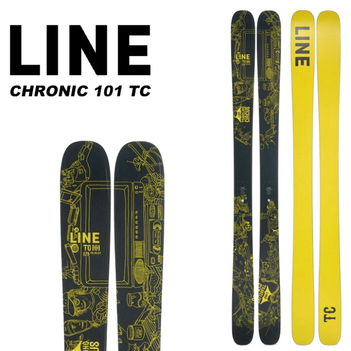 楽天市場】LINE ライン スキー板 CHRONIC 101 TC 板単品 23-24 モデル 
