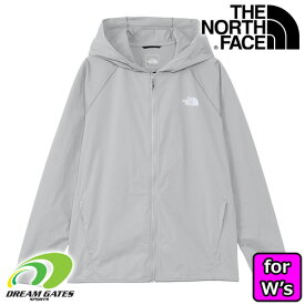 女性用　THE NORTH FACE【Sunshade Full Zip Hoodie：ティングレー(TI)】NPW22435　ノースフェイス　サンシェイドフルジップフーディ　ラッシュガードパーカー　水着　静電気ケア　紫外線対策　UVカット　UPF50+　ジップフード　レディス　ガールズ　ウーマンズ