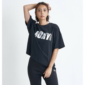 【RSL】ROXYスポーツ [RST242519_BLK] 水陸両用 速乾 UVカット Tシャツ ロキシー 24SS【RAY OF LIGHT】レディス レディース 女性用 フィットネス ヨガ SPORTS ティーシャツ ルーズフィット ◎Tシャツのみの販売です。日本サイズです。[メール便対応可]