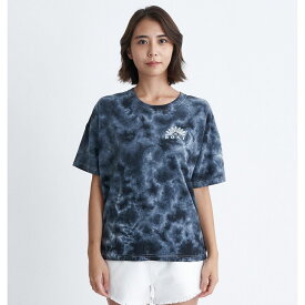 【RSL】ROXY スポーツ [RST242037：BBK] 半袖Tシャツ ロキシー 24SS【PAPER MOON】レディス レディース 女性用 天竺素材　タイダイ　フィットネス ヨガ SPORTS ティーシャツ 普段着　 ◎Tシャツのみの販売です。日本サイズです。[メール便対応可]