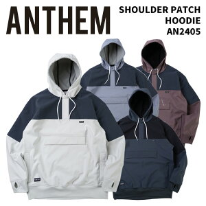 ANTHEMyAN2405ESHOULDER PATCH HOODIEzAZ V_[pb`t[fB Xm[{[hEFA 24-25f