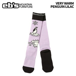 eb's エビス VERY WARM PENGUIN LILAC ベリーウォームペンギン ソックス 25-26モデル