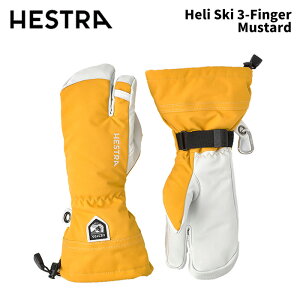 y30572-460zHESTRA wXg O[u Heli Ski 3-Finger Mustard 24-25 f