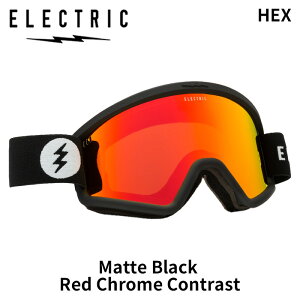 ELECTRIC �G���N�g���b�N �S�[�O�� Hex Matte Black Red Chrome Contrast 24-25 ���f���y�ԕi�����s���i�z