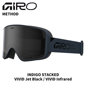 GIRO W S[O METHOD INDIGO STACKED VIVID Jet Black / VIVID Infrared 25-26 f