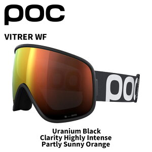 POC ポック ゴーグル VITRER WF / Uranium Black / Clarity Highly Intense / Partly Sunny Orange / 40831 25-26モデル 【返品交換不可商品】