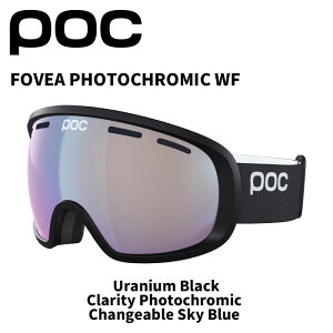 POC |bN S[O FOVEA PHOTOCHROMIC WF / Uranium Black / Clarity Photochromic Changeable Sky Blue /40845 25-26f yԕisiz