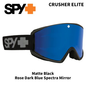 SPY �X�p�C �S�[�O�� CRUSHER ELITE Matte Black / Rose Dark Blue Spectra Mirror 25-26���f���y�ԕi�����s���i�z