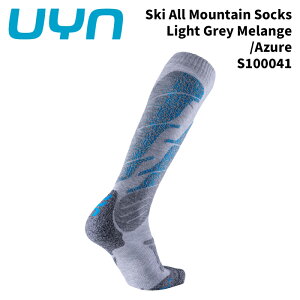 UYN S100041 �E�B�� �\�b�N�X Ski All Mountain Socks Light Grey Melange/Azure 25-26���f��