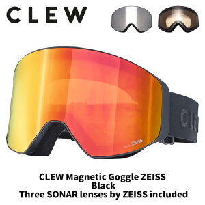 CLEW N[ S[O CLEW Magnetic Goggle ZEISS Black 25-26f