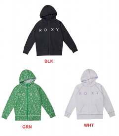 ROXY ロキシー [TLY241110] (B43/RSL) 子供用 ラッシュパーカー24SS [MINI RASHIE PARKA] Swimwear 水着 長袖ラッシュガード ジップパーカー 女の子 キッズ ベビー ジュニア ガール 海水浴 プール 夏 ビーチウェア 紫外線対策 [メール便対応可]