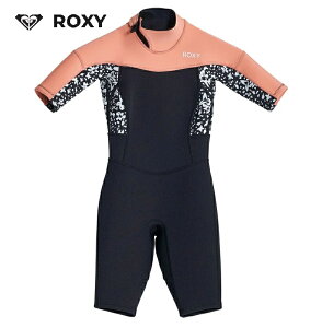 ROXY ���L�V�[ [TWT231702 BLK] �W���j�A �X�v�����O 2mm 23SP�yGIRL 2/2 SWELL BZ SS SP FLOCK�z�E�F�b�g�X�[�c ���̎q �q���p �L�b�Y WET�X�[�c wet suit spring suit �T�[�t�B�� �}�����X�|�[�c ���ǂ��p ���[�X