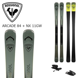 ROSSIGNOL ���V�j���[�� �X�L�[�� ARCADE 84 + NX 11 GW �r���f�B���O�Z�b�g 26-27���f��