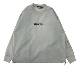 【RSL】DRAGON 【23/24・NYLON SHELL CREW：LIGHT GRAY】ドラゴン　ナイロンシェルクルー　防風インナー　耐水圧10000mm　ナイロンジャケット　クルー　スキー　スノーボード　ウェアー