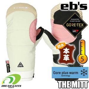 【RSL】eb's【24/25・THE MITT:SAND/PK】エビス グローブ ザミット 耐水 防水 保温 スキー スノボ スノーボード ウィンターグローブ GORE-TEX PRIMALOFT ゴアテックス、プリマロフトを