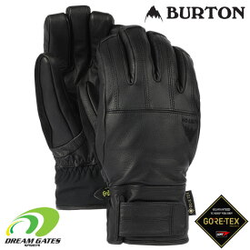 【RSL】Burton【23/24・Men's Burton Gondy GORE-TEX Leather Gloves：TRUE BLACK】バートン　メンズ　ゴンディ　ゴアテックス　レザーグローブ　本革グローブ　五本指　スキー　スノーボード　スノーグローブ