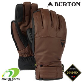 【RSL】Burton【23/24・Men's Burton Gondy GORE-TEX Leather Gloves：Brown】バートン　メンズ　ゴンディ　ゴアテックス　レザーグローブ　本革グローブ　五本指　スキー　スノーボード　スノーグローブ
