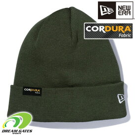 NEWERA【BASIC CUFF CORDURA：GREEN】ニューエラ　ベーシックカフニット　耐久性に優れるコーデュラナイロンを使用　大人用　ユニセックス　レギュラーサイズ　ビーニー　BEANIE［メール便対応可］