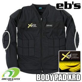 eb's 【23/24・BODY PAD XRD：BLACK】エビス　プロテクター　ポロン　エックスアールディー　衝撃に反応して硬化する軽量最先端衝撃吸収素材を採用した高機能モデル　スキー　スノーボード　プロテクション