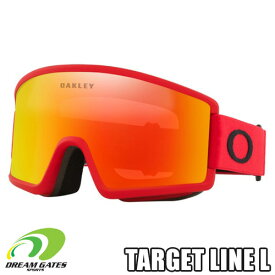 OAKLEY【23/24・TARGET LINE L｜REDLINE：FIRE IRIDIUM】[71200900][OO7120-09]　オークリー　ターゲットライン　エル　スキー　スノーボード　ゴーグル　安心の日本正規品　メーカー二年保証　ミラーレンズ搭載モデル