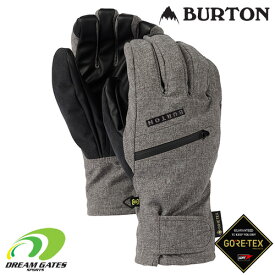 【RSL】Burton【23/24・Men's GORE-TEX Under Gloves：Gray Heather】バートン　メンズ　ゴアテックス　アンダーグローブ　五本指グローブ　スキー　スノーボード　インナーグローブ取り外し可能　3WAYグローブ