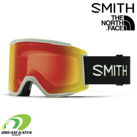 SMITHxTHE NORTH FACE【23/24・SQUAD XL：SMITH x TNF - JESS KIMURA｜CP PHOTOCHROMIC RED MIRROR】スミス　スキー　スノボ　ゴーグル　GOGGLE　スペアレンズ付　スクアッド　スカッド　ノースフェイス　コラボモデル　Low Bridge Fit （ASIA Fit）調光レンズ搭載