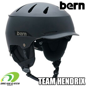 【RSL】Bern【TEAM HENDRIX JAPAN FIT：MATTE BLACK】バーン　チームヘンドリックス　ウィンタースポーツに対応するために「イヤーフラップ」「ベントカバー」「ゴーグルクリップ」の三点が付随　ヘルメット　スキー　スノーボード　HELMET SKI SNOWBOARD