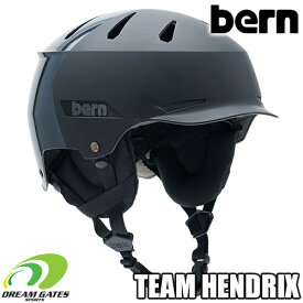 【RSL】Bern【TEAM HENDRIX JAPAN FIT：METALLIC CHARCOAL】バーン　チームヘンドリックス　ウィンタースポーツに対応するために「イヤーフラップ」「ベントカバー」「ゴーグルクリップ」の三点が付随　ヘルメット　スキー　スノーボード　HELMET SKI SNOWBOARD