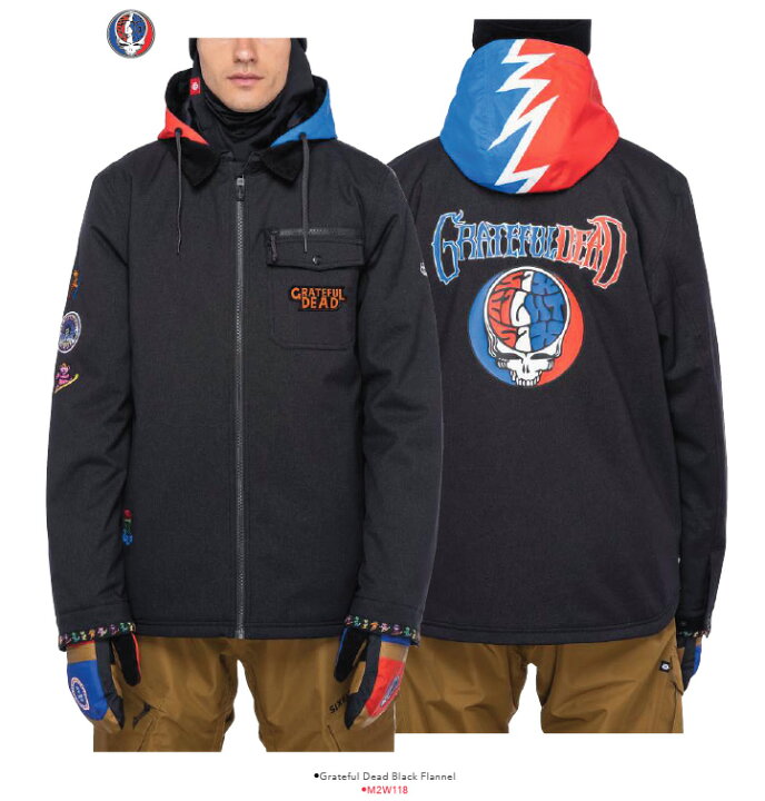 楽天市場】【アウトレット】686【22/23・DEAD JACKET：GRATEFUL DEAD 