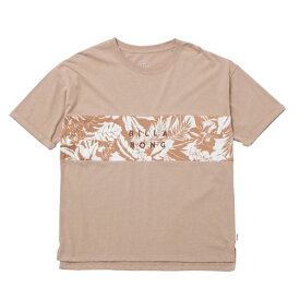 BILLABONG WOMENS【BB013214：SAC】女性用 半袖Tシャツ ワイドシルエット ベージュ ビラボン レディース レディス TEE SHIRTS ルーズTシャツ ゆったり コットンTシャツ 21SS[メール便対応可]