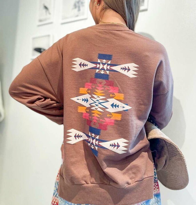 ロキシー スウェット レディース Roxy X Pendleton Pullover Uvカット スウェットトップ Rlt ネイビー ベージュ Uv おトク