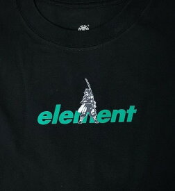 ELEMENT【BB022289：BLK】メンズ 半袖Tシャツ エレメント【鬼滅の刃】 KIMETSU TANJIRO SS Tシャツ バックプリントあり 男性用 SUPPER　炭治郎 スケートボード スケボー [メール便対応可]