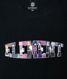 ELEMENT【BB026293：BLK】YOUTH（キッズサイズ 130-160cm）半袖Tシャツ エレメント【鬼滅の刃】KIMETSU A SS BOY Tシャツ 子供服 ボーイ ジュニア ユース　柱 スケートボード スケボー [メール便対応可]