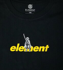 ELEMENT【BB026295：BLK】YOUTH（キッズサイズ 130-160cm）半袖Tシャツ エレメント【鬼滅の刃】KIMETSU ZENITSU SS BOY Tシャツ 子供服 ボーイ ジュニア ユース　善逸 スケートボード スケボー [メール便対応可]