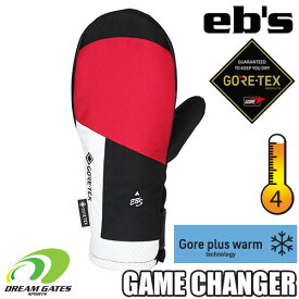 【即出荷】eb's【23/24・GAME CHANGER MITT：RED】エビス　ゲームチェンジャー　ミット　ミトングローブ　耐水　防水　保温　スキー　スノボ　スノーボード　ウィンターグローブ　GORE-TEX　GORE TEX　ゴアテックスを使用し、優れた耐水性、透湿性をもったモデル!!