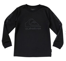 【RSL】QUIKSILVER [KLY232131_BLK] 子供用 長袖ラッシュガード 23SS クイックシルバー [NEW TOURS LS YOUTH] 男の子 キッズ ジュニア UV対応 紫外線対策 水着 プール 海 川遊び 夏 サーフィン アウトドア キャンプ 野外活動 [メール便対応可]