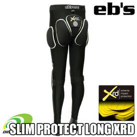 eb's 【23/24・SLIM PROTECT LONG XRD：BLACK】エビス　プロテクター　ポロン　エックスアールディー　衝撃に反応して硬化する軽量最先端衝撃吸収素材を採用した高機能モデル　スキー　スノーボード　プロテクション