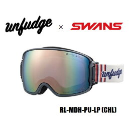 SWANS x Unfudge【23/24・RIDGELINE -MDH-PU-LP-UF：CHL】可視透過率24％　「A-BLOW」システムを搭載したハイエンドモデル　リッジライン　ゴーグル　スワンズ　アンファッジ　コラボモデル　スキー　スノボ　スノーボード 偏向レンズ　ULTRA LENS(ウルトラレンズ)