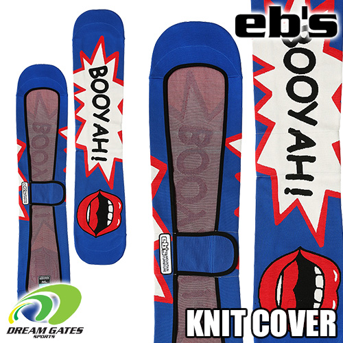 日本正規取扱品 即出荷 #6700 eb's KNIT COVER：BOOYAH-BLUE エビス スノーボード用 お見舞い ニットカバー スノーボード スノボ 運搬用ケース ソールカバー 滑走面保護 新作製品、世界最高品質人気! ニットケース ソールガード