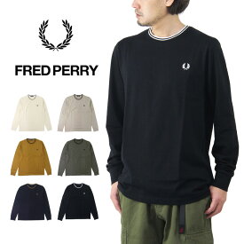 FRED PERRY フレッドペリー ツイン ティップド ロングスリーブ Tシャツ / メンズ トップス ロンtee 長袖 Twin Tipped T-Shirt M9602