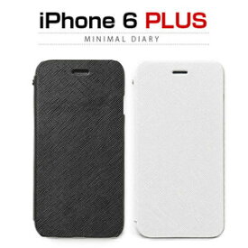 1000円ポッキリ 送料無料 iPhone6 Plus (5.5インチ）ケース zenus Minimal Diary 手帳型 ホワイト Z4691i6P/在庫あり/　スマホケース アイフォーン6 シックス プラス