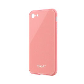 アイフォンse 2020 iPhone8 iphone7 ケース ガラスハイブリッドケース LEPLUS「PALLET GLASS」 ピンク LP-I9PLGPK2 /在庫あり/ 送料無料 iPhone SE 第2世代 おしゃれ pink