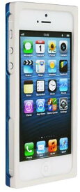 iPhone5s アイフォン5s アルミバンパー ケース Pure White & Shiny Blue WNDRE-111 / 在庫限り / アイフォンse スマホケース bumper ホワイト ブルー