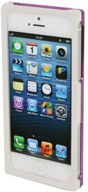 iPhone5s アイフォン5s アルミバンパー ケース Pure White & Shiny Purple WNDRE-112 / 在庫限り / アイフォンse スマホケース bumper ホワイト パープル