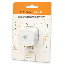 HYPER iOS / Android 自動バックアップ用リーダ HP-HDHC Hyper+Cube ( ハイパープラスキューブ ) 充電しながらバックアップ micro SD USBメモリ SSD HDDに対応 PC不要 iPhone iPad 対応 /在庫あり/ ハイパードライブ