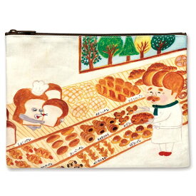 パンどろぼう ポーチ ( いとしのパンたち ) P1-PO002 /在庫あり/ 送料無料 小物入れ まちのパンや パン泥棒 なぞのフランスパン パンやのおじさん おにぎりぼうや【 コスメポーチ フューチャモバイル 】