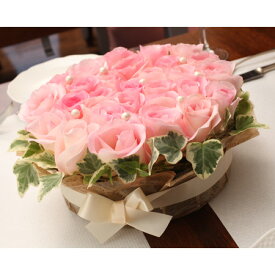 【送料無料】ピンクバラのフラワーケーキ【薔薇バラアレンジアレンジメント誕生日記念日】